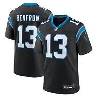 Maillot Nike Hunter Renfrow noir pour homme, équipe des Carolina Panthers