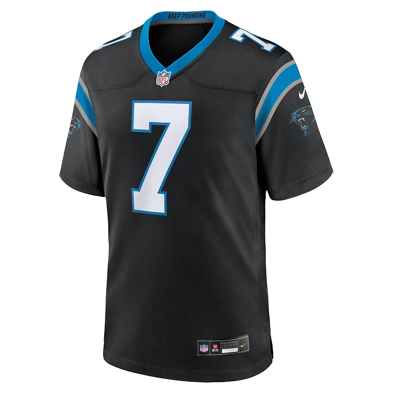 Maillot de match Nike Jadeveon Clowney pour hommes, noir, Carolina Panthers