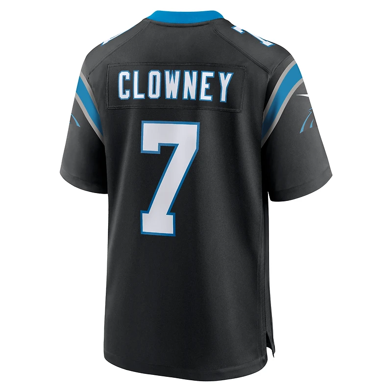 Maillot de match Nike Jadeveon Clowney pour hommes, noir, Carolina Panthers