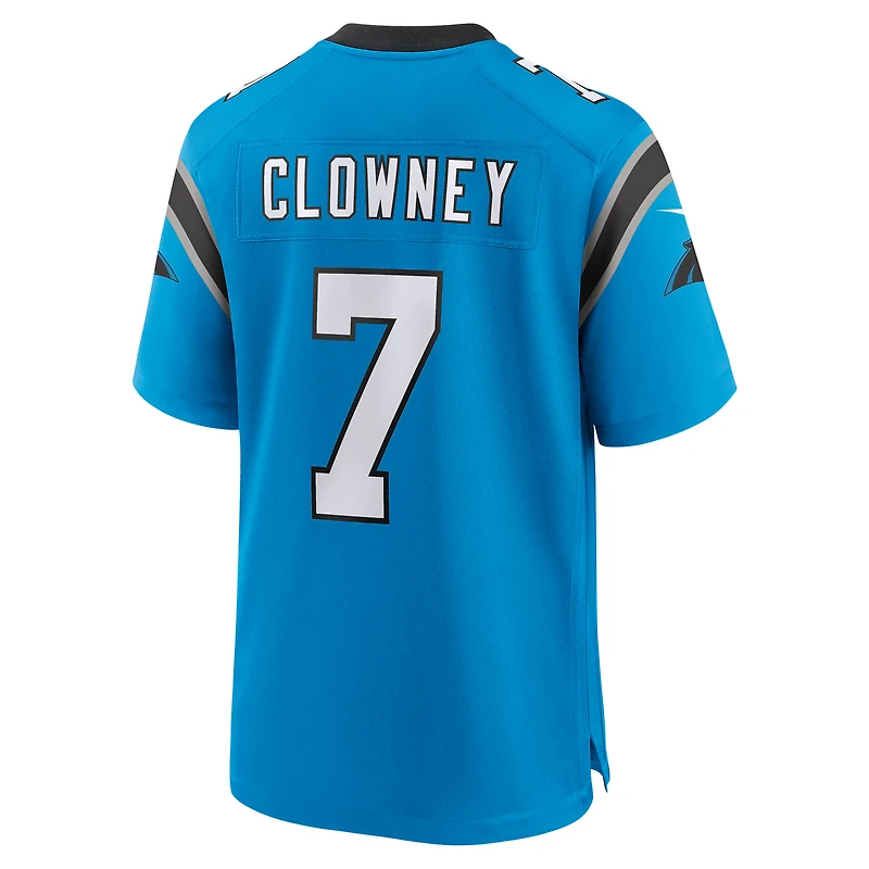 Maillot Nike Jadeveon Clowney bleu pour homme, match alternatif des Carolina Panthers
