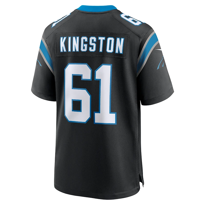 Maillot de match Nike Jarrett Kingston pour homme, noir, Carolina Panthers