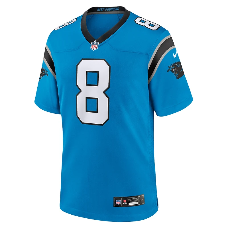 Maillot de match alternatif Nike Jaycee Horn pour hommes des Carolina Panthers, bleu