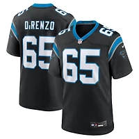 Men's Nike J.D. DiRenzo  Black Carolina Panthers Game Jersey