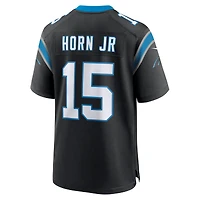 Maillot Nike Jimmy Horn Jr. pour homme, noir, équipe des Carolina Panthers