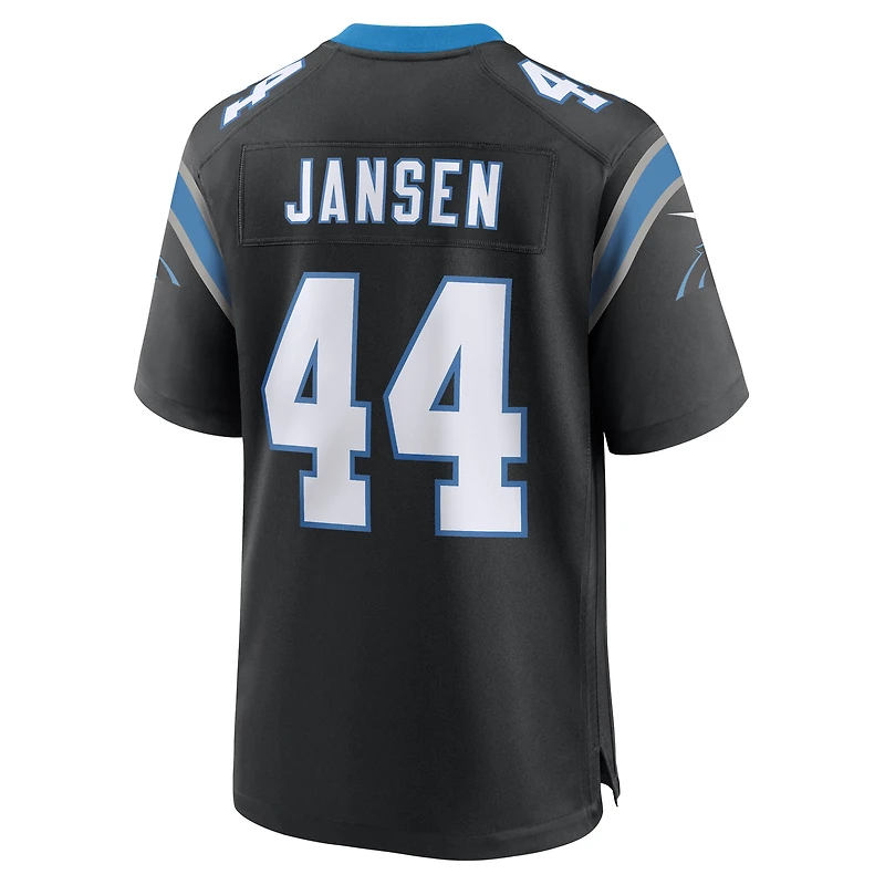 Nike J.J. pour homme Maillot Jansen Black Carolina Panthers Team Game