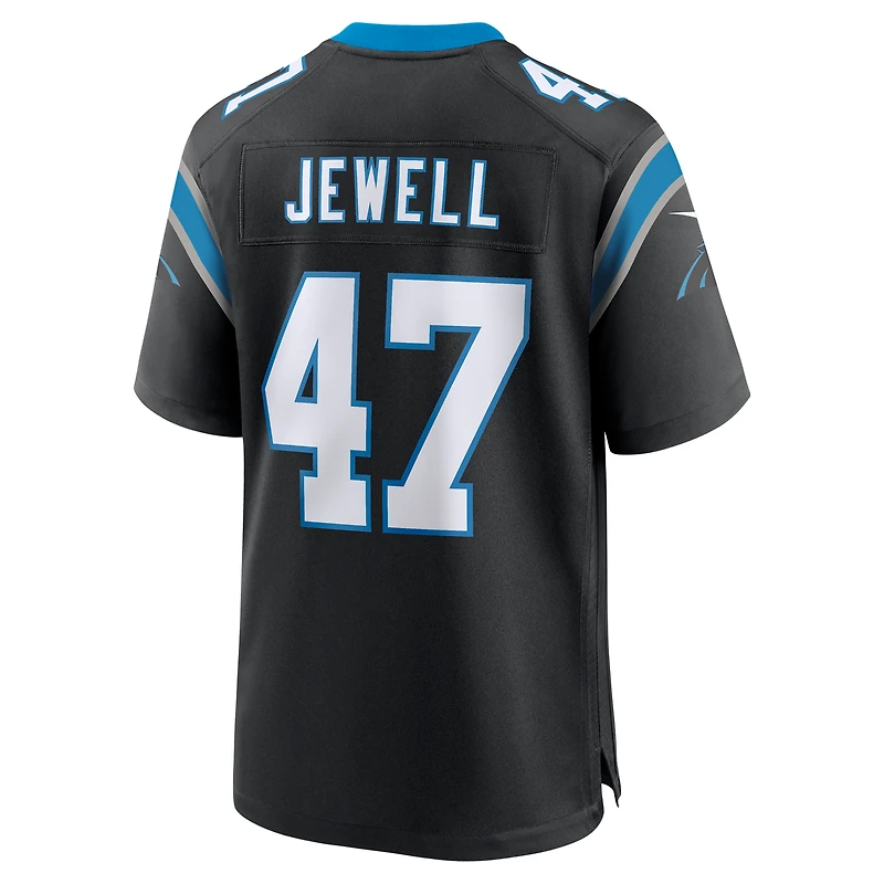 Maillot de match Nike Josey Jewell pour homme, noir, Carolina Panthers