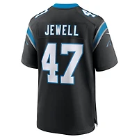 Maillot de match Nike Josey Jewell pour homme, noir, Carolina Panthers