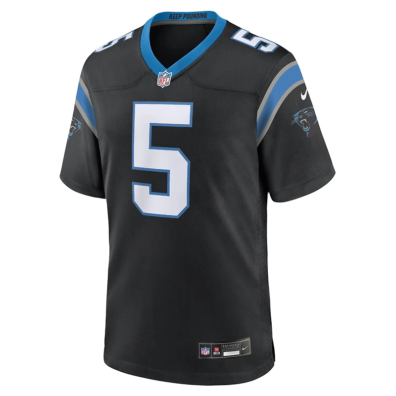 Maillot de match d'équipe Nike Laviska Shenault Jr. pour hommes, noir, Carolina Panthers