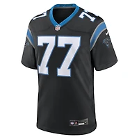Men's Nike Luke Fortner  Black Carolina Panthers Team Game Jersey