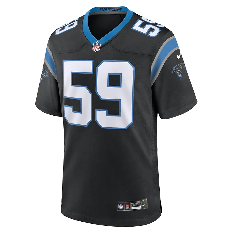 Men's Nike Luke Kuechly Black Carolina Panthers Team Game Jersey
