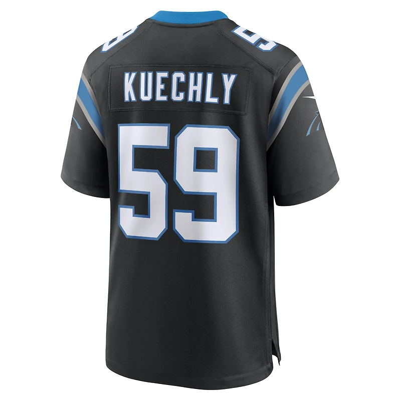 Men's Nike Luke Kuechly Black Carolina Panthers Team Game Jersey