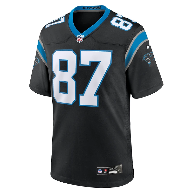 Men's Nike Matt Landers Black Carolina Panthers Game Jersey