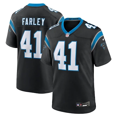 Men's Nike Matthias Farley  Black Carolina Panthers Game Jersey