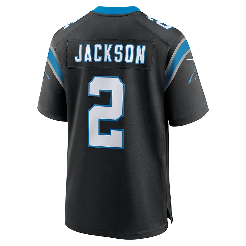 Maillot de match Nike Mike Jackson noir Carolina Panthers pour homme
