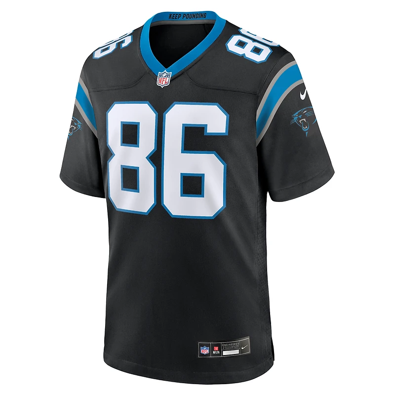 Maillot de match Nike Mike Strachan pour hommes, noir, Carolina Panthers