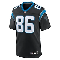 Maillot de match Nike Mike Strachan pour hommes, noir, Carolina Panthers
