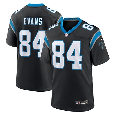 Maillot Nike Mitchell Evans noir pour homme, équipe des Carolina Panthers
