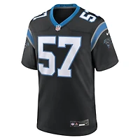 Men's Nike Monroe Freeling Black Carolina Panthers 2026 NFL Draft First Round Pick No. 19 Team Game Jersey