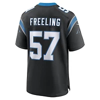 Men's Nike Monroe Freeling Black Carolina Panthers 2026 NFL Draft First Round Pick No. 19 Team Game Jersey