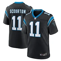 Maillot Nike Nic Scourton noir pour homme, équipe des Carolina Panthers
