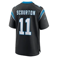 Maillot Nike Nic Scourton noir pour homme, équipe des Carolina Panthers