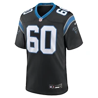 Men's Nike Nick Samac  Black Carolina Panthers Team Game Jersey