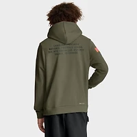 Men's Nike Olive Carolina Panthers 2025 Salute to Service Sideline Standard Issue Dri-FIT Hoodie