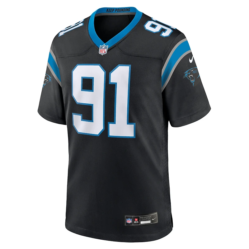 Maillot Nike Patrick Jones II noir pour homme des Carolina Panthers