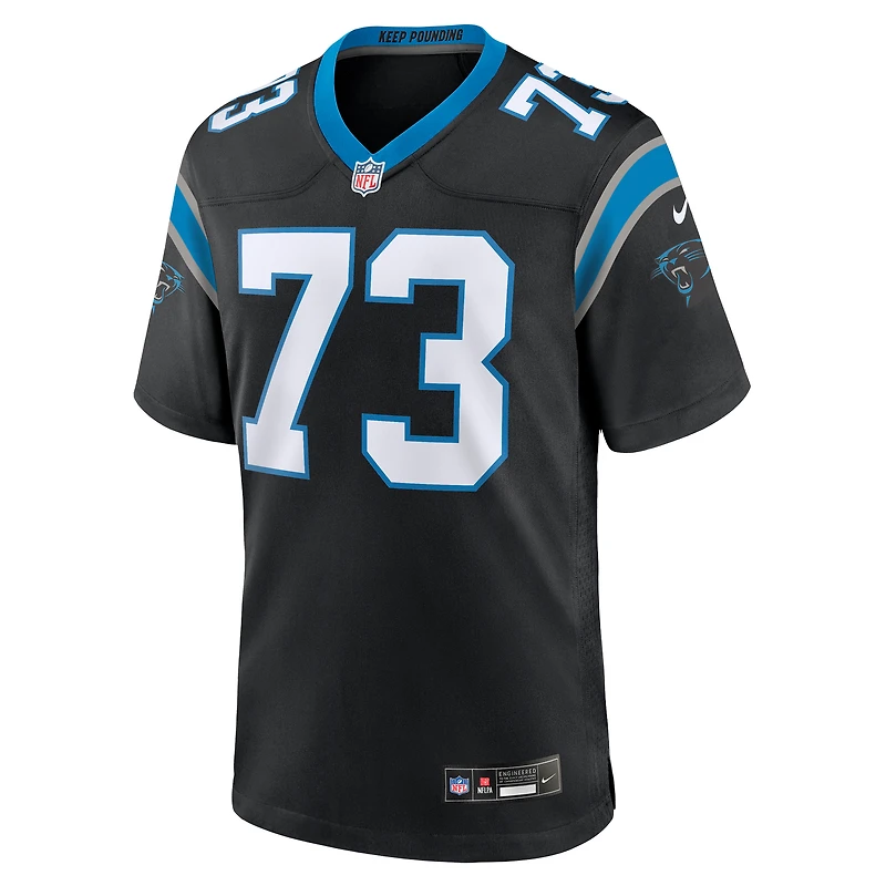 Men's Nike Rashard Lawrence Black Carolina Panthers Game Jersey