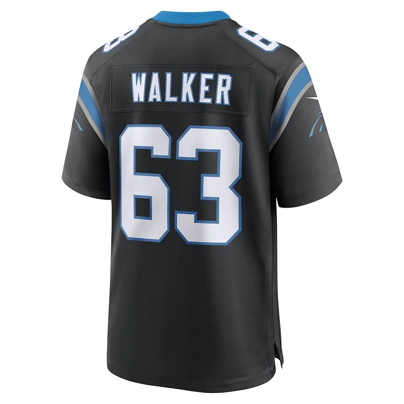 Men's Nike Rasheed Walker Black Carolina Panthers Team Game Jersey