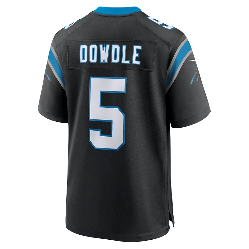 Maillot Nike Rico Dowdle noir pour homme, équipe des Carolina Panthers