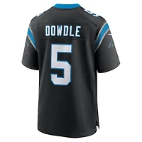 Maillot Nike Rico Dowdle noir pour homme, équipe des Carolina Panthers