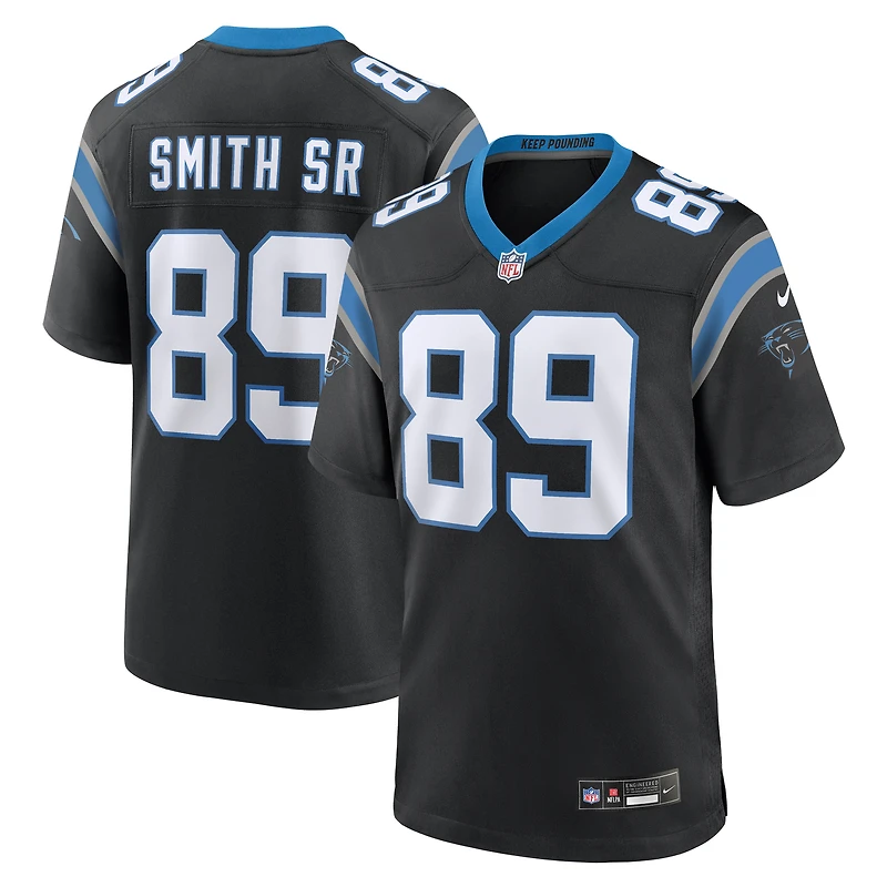 Maillot de match à la retraite Nike Steve Smith Sr. Black Carolina Panthers pour homme
