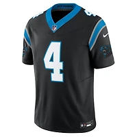Maillot Nike Vapor F.U.S.E. noir pour homme des Carolina Panthers, édition limitée, Tetairoa McMillan