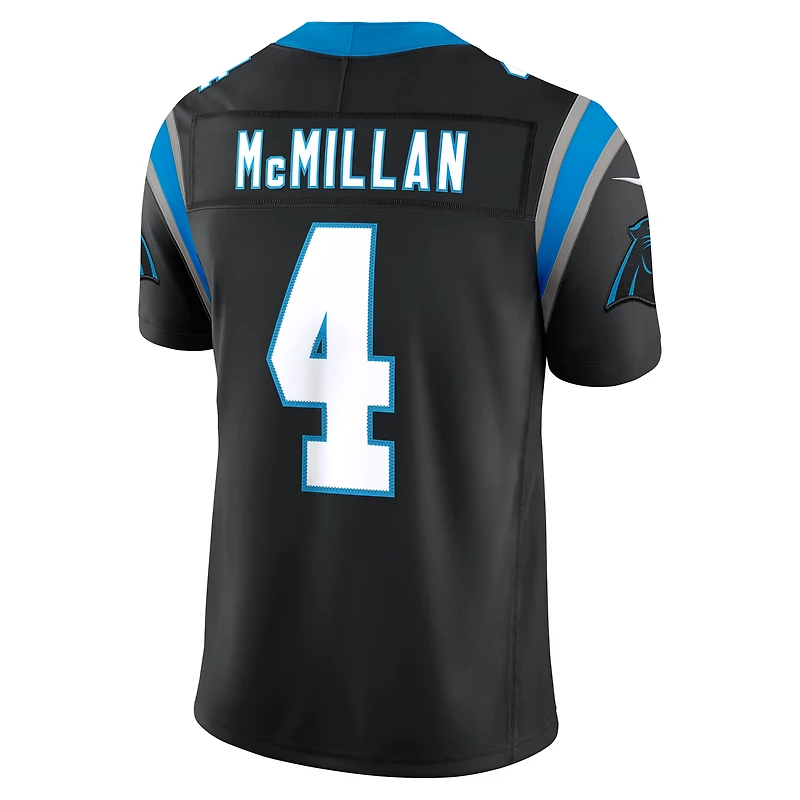 Men's Nike Tetairoa McMillan Black Carolina Panthers Vapor F.U.S.E. Stitched Limited Jersey