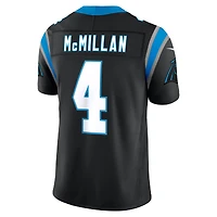 Men's Nike Tetairoa McMillan Black Carolina Panthers Vapor F.U.S.E. Stitched Limited Jersey