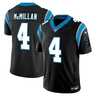 Men's Nike Tetairoa McMillan Black Carolina Panthers Vapor F.U.S.E. Stitched Limited Jersey