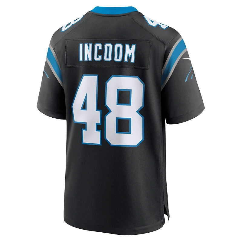 Maillot Nike Thomas Incoom noir pour homme, équipe des Carolina Panthers