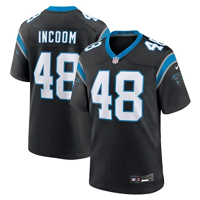 Maillot Nike Thomas Incoom noir pour homme, équipe des Carolina Panthers