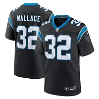 Men's Nike Trevin Wallace  Black Carolina Panthers Team Game Jersey