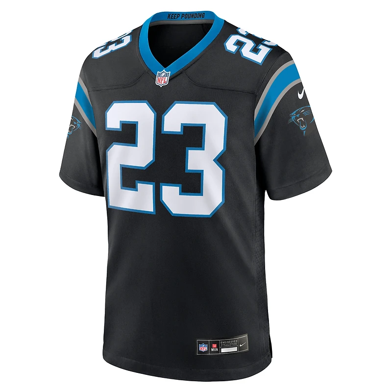 Maillot Nike Trevor Etienne noir pour homme, équipe des Carolina Panthers
