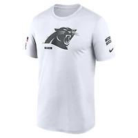 T-shirt Nike blanc Carolina Panthers 2024 Salute To Service Rewind Legend Performance pour homme