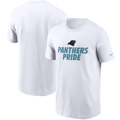 Men's Nike White Carolina Panthers Hometown Collection Pride T-Shirt