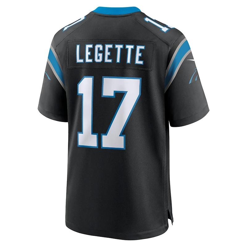 Men's Nike Xavier Legette Black Carolina Panthers Team Game Player Jersey
