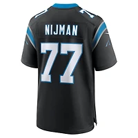 Maillot de match Nike Yosh Nijman pour homme, noir, Carolina Panthers