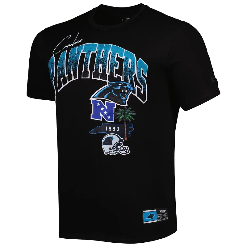 T-shirt noir Pro Standard de la collection Hometown des Panthers Caroline pour hommes