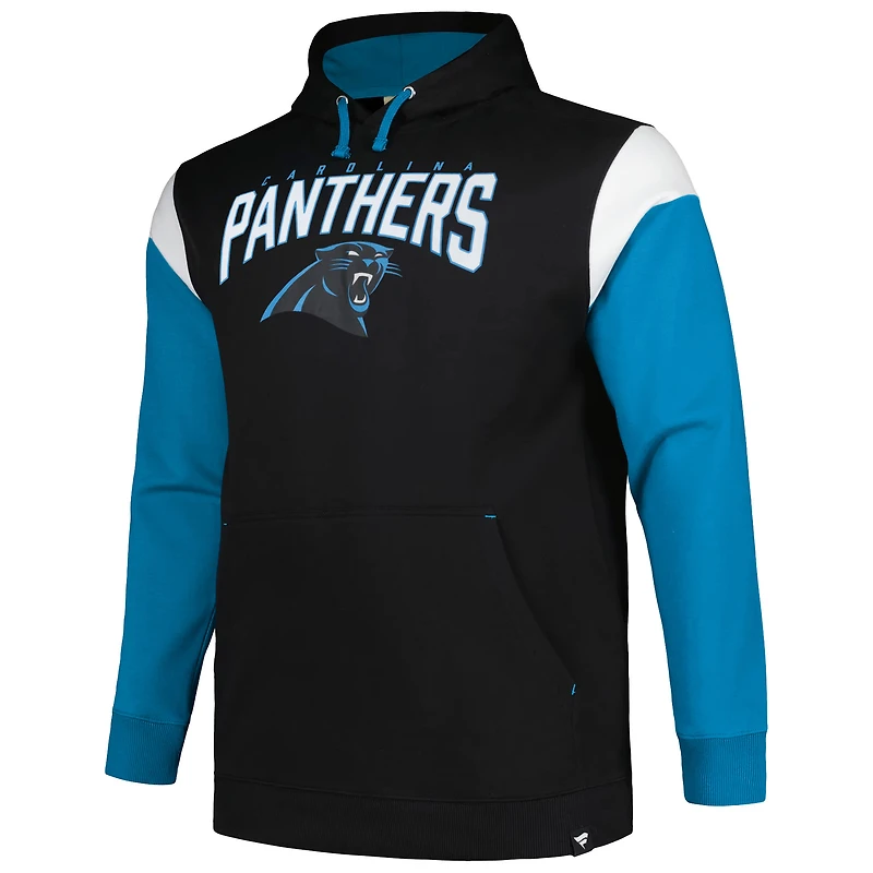 Sweat à capuche Profile Black Carolina Panthers Big & Tall Trench Battle pour homme