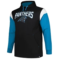 Sweat à capuche Profile Black Carolina Panthers Big & Tall Trench Battle pour homme