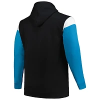 Sweat à capuche Profile Black Carolina Panthers Big & Tall Trench Battle pour homme