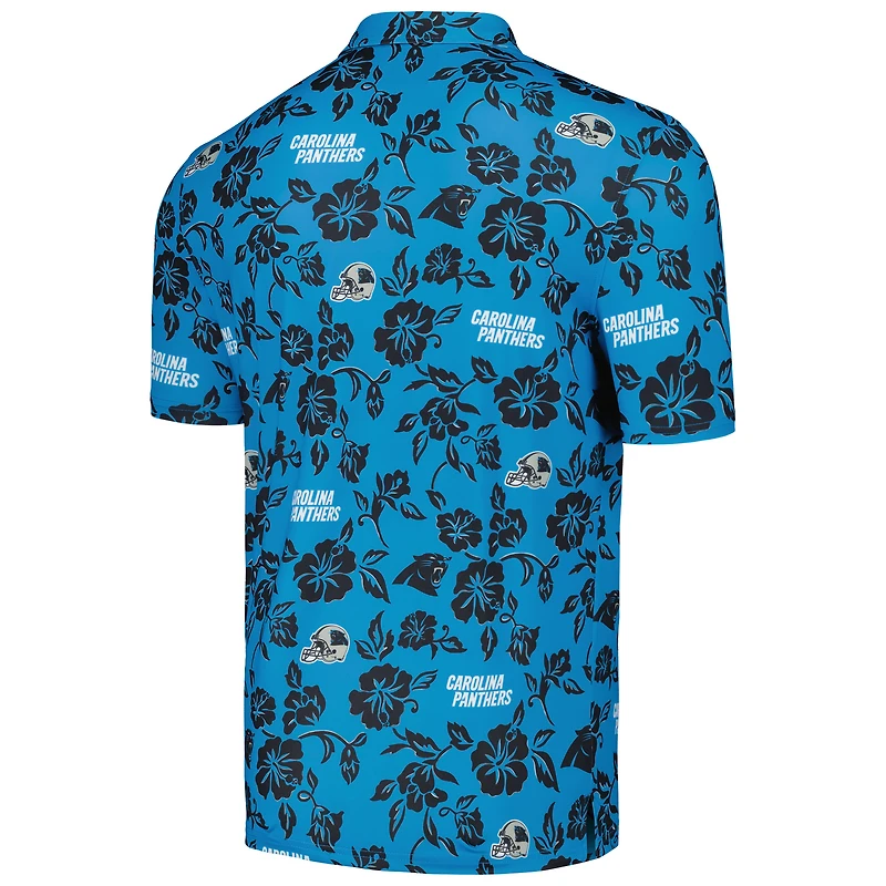 Polo Performance Pua Reyn Spooner des Panthers de la Caroline bleu pour hommes
